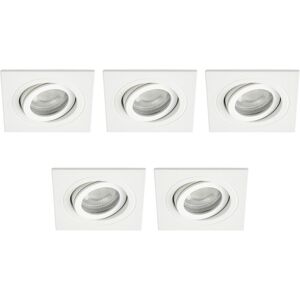 Litecraft - Recessed Square IP65 - White - Tiltable Downlight Litecraft - Recessed Square IP65 - White - Tiltable Downlight