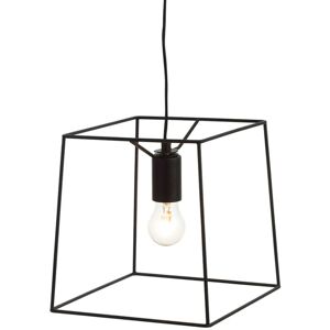 Litecraft - Rome Ceiling Pendant 1 Light With Metal Frame Shade - Matte Black Litecraft - Rome Ceiling Pendant 1 Light With Metal Frame Shade - Matte Black