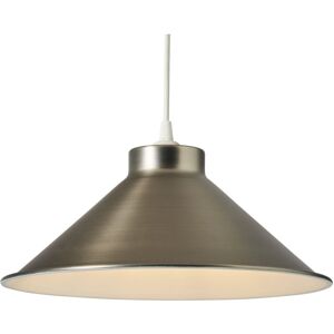 Litecraft - Simo Light Shade Fisherman Style Easy Fit Metal Lampshade - Pewter Litecraft - Simo Light Shade Fisherman Style Easy Fit Metal Lampshade - Pewter