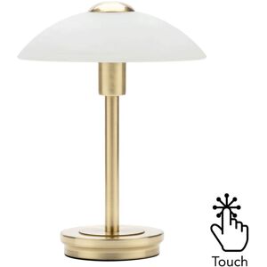 Litecraft - Table Lamp Touch Sensitive Base With Alabaster Shade - Satin Brass Litecraft - Table Lamp Touch Sensitive Base With Alabaster Shade - Satin Brass