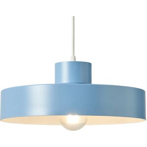 Litecraft - Tawni Light Shade Nordic Style Easy Fit Metal Ceiling Lampshade - Blue Litecraft - Tawni Light Shade Nordic Style Easy Fit Metal Ceiling Lampshade - Blue