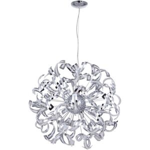 Litecraft - Twirl Ceiling Pendant 12 Light With Crystal Effect Shade – Chrome Litecraft - Twirl Ceiling Pendant 12 Light With Crystal Effect Shade – Chrome