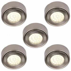 Litecraft - Under Cabinet Light 1.5 Watt Warm White led In Satin Nickel - 5 Pack Litecraft - Under Cabinet Light 1.5 Watt Warm White led In Satin Nickel - 5 Pack