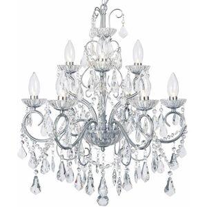 Litecraft Vara Chandelier Bathroom IP44 Ceiling Light 9 Arm - Polished Chrome Litecraft Vara Chandelier Bathroom IP44 Ceiling Light 9 Arm - Polished Chrome