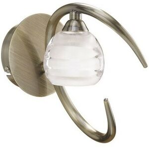 DIYAS Inspired Mantra - Loop - Wall Lamp Switched 1 Light G9 eco, Antique Brass DIYAS Inspired Mantra - Loop - Wall Lamp Switched 1 Light G9 eco, Antique Brass