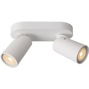 Lucide - xyrus - Twin Ceiling Spotlight - led Dim to warm - GU10 - 2x5W 2200K/3000K - White Lucide - xyrus - Twin Ceiling Spotlight - led Dim to warm - GU10 - 2x5W 2200K/3000K - White