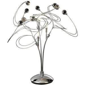 Diyas - Inspired Clearance - Messe Table Lamp 3 Light G4 Polished Chrome/Crystal, not led/cfl Compatible Diyas - Inspired Clearance - Messe Table Lamp 3 Light G4 Polished Chrome/Crystal, not led/cfl Compatible