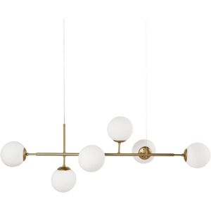 Beliani Kasari Gold Pendant Lamp - Glamour Pendant Light Beliani Kasari Gold Pendant Lamp - Glamour Pendant Light