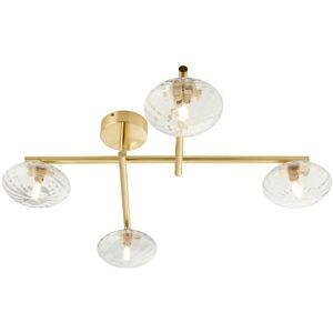 Merano Lighting Oristano Bathroom 4 Light Ceiling Semi Flush Satin Brass Plate - Bathroom Ceiling Light Merano Lighting Oristano Bathroom 4 Light Ceiling Semi Flush Satin Brass Plate - Bathroom Ceiling Light