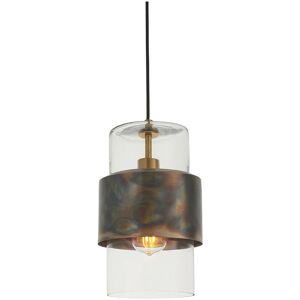 Merano Palermo Pendant Ceiling Light - Steel & Glass - Dimmable Merano Palermo Pendant Ceiling Light - Steel & Glass - Dimmable
