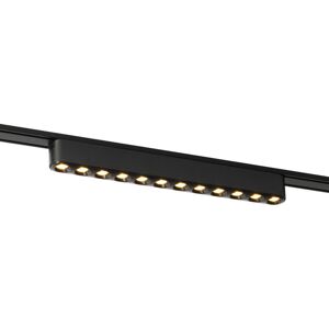 QAZQA Modern Black Ceiling Light for Track System 1-Phase 12W 3000K - Magnetic Puntua QAZQA Modern Black Ceiling Light for Track System 1-Phase 12W 3000K - Magnetic Puntua