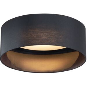 QAZQA Modern Ceiling Lamp Black Transparent 40cm incl. led 3-Step Dimmable - Sue QAZQA Modern Ceiling Lamp Black Transparent 40cm incl. led 3-Step Dimmable - Sue