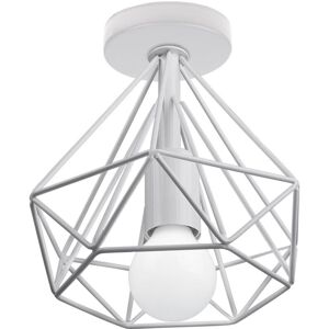 Norcks - Modern Ceiling Lights Retro Antique Ceiling Light Metal Cage 20CM Chandelier Antique Ceiling Lamp White For Bar Cafe Office Norcks - Modern Ceiling Lights Retro Antique Ceiling Light Metal Cage 20CM Chandelier Antique Ceiling Lamp White For Bar Cafe Office
