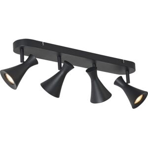 Qazqa - Modern Ceiling Spotlight Black 4-Lights Rotatable and Tiltable - Triangle Qazqa - Modern Ceiling Spotlight Black 4-Lights Rotatable and Tiltable - Triangle