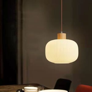 Wottes - Modern Pendant Light Round Glass Hanging Lamp Shade Adjustable Ceiling Lamp for Kitchen Dining Room Ø30CM Wottes - Modern Pendant Light Round Glass Hanging Lamp Shade Adjustable Ceiling Lamp for Kitchen Dining Room Ø30CM