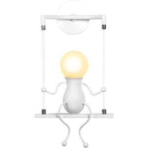 Linghhang - Modern Creative Wall Lamp Simple Design Black Light E27 Decorative Lighting for Children's Room Hallway Linghhang - Modern Creative Wall Lamp Simple Design Black Light E27 Decorative Lighting for Children's Room Hallway