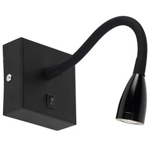 QAZQA Modern Flexible Wall Light - Black LED - 30,000h QAZQA Modern Flexible Wall Light - Black LED - 30,000h