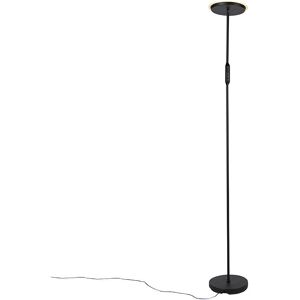 Qazqa Bumu Black Modern Floor Lamp with Dimmer Qazqa Bumu Black Modern Floor Lamp with Dimmer
