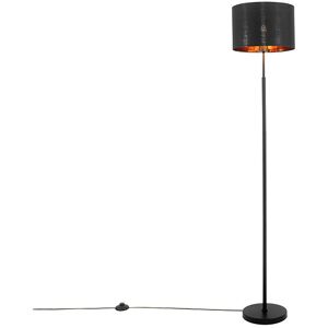 Qazqa Modern Floor Lamp Black Gold - E27 Max 60W Qazqa Modern Floor Lamp Black Gold - E27 Max 60W