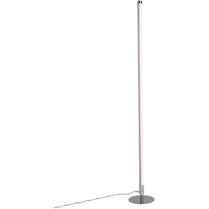 QAZQA Modern White/Crome LED Floor Lamp - Dimmable & Adjustable QAZQA Modern White/Crome LED Floor Lamp - Dimmable & Adjustable
