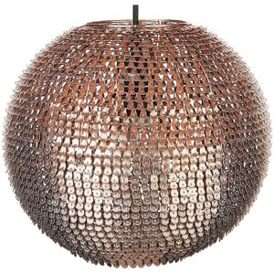 Beliani Copper Globe Pendant Light - Modern Glamour Style Beliani Copper Globe Pendant Light - Modern Glamour Style