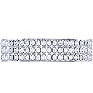 Beliani Pendant Lamp Crystal Oval - Pendant Lamp Beliani Pendant Lamp Crystal Oval - Pendant Lamp
