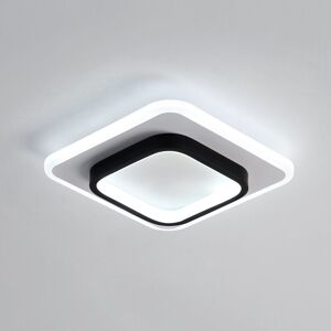 GOECO White Square LED Ceiling Light - Modern, 28W, 24cm, 6000K GOECO White Square LED Ceiling Light - Modern, 28W, 24cm, 6000K