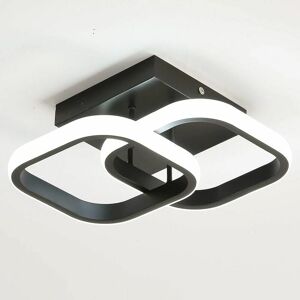 Dewdat - Modern led Ceiling Light, Acrylic Ceiling Lamp 20W 2500LM Square Black Ceiling Light Fixture for Bedroom Living Room Kitchen Hallway, 6000K Dewdat - Modern led Ceiling Light, Acrylic Ceiling Lamp 20W 2500LM Square Black Ceiling Light Fixture for Bedroom Living Room Kitchen Hallway, 6000K