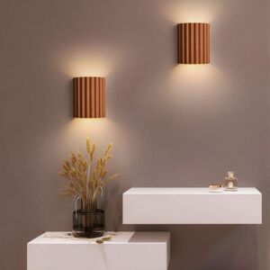 Wottes - Modern led Wall Lights Indoor Wall Sconce Lamp Up Down Wall Mounted Light Orange Warm White Light 2Pcs Wottes - Modern led Wall Lights Indoor Wall Sconce Lamp Up Down Wall Mounted Light Orange Warm White Light 2Pcs