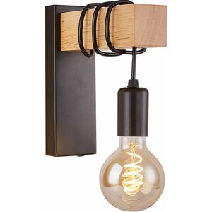 GOTRAYS Modern Metal and Wood Wall Light Indoor Lamp Modern E27 Wall Lamp Nordic Industrial Wall Lamp Industrial Ceiling Light Bedroom Ceiling Lighting Wall GOTRAYS Modern Metal and Wood Wall Light Indoor Lamp Modern E27 Wall Lamp Nordic Industrial Wall Lamp Industrial Ceiling Light Bedroom Ceiling Lighting Wall