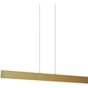 Qazqa - Modern Pendant Lamp Brass Incl. led 3-Step Dimmable Easylift - Straight Qazqa - Modern Pendant Lamp Brass Incl. led 3-Step Dimmable Easylift - Straight