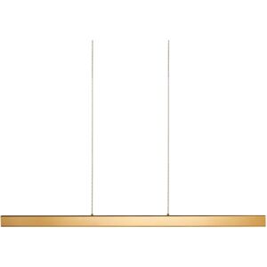 Beliani Arenas - Modern Pendant Light with Wooden Shade - LED, Gold Beliani Arenas - Modern Pendant Light with Wooden Shade - LED, Gold