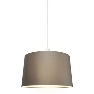 QAZQA Modern Pendant Lamp Taupe - E27, 60W, Adjustable - Pendant Light QAZQA Modern Pendant Lamp Taupe - E27, 60W, Adjustable - Pendant Light