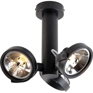 QAZQA Modern Spotlight Black Adjustable 3-Light - Goes QAZQA Modern Spotlight Black Adjustable 3-Light - Goes
