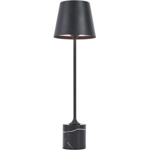 QAZQA Modern Table Lamp Black 37cm incl. led Dimmable IP54 Rechargeable - Topi QAZQA Modern Table Lamp Black 37cm incl. led Dimmable IP54 Rechargeable - Topi