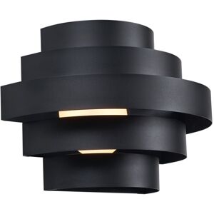 QAZQA Modern Wall Lamp Black Incl. led 3-Step Dimmable - Lines QAZQA Modern Wall Lamp Black Incl. led 3-Step Dimmable - Lines