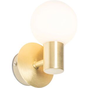 QAZQA Brand Cederic Modern Wall Light - IP44, G9, Steel & Glass QAZQA Brand Cederic Modern Wall Light - IP44, G9, Steel & Glass