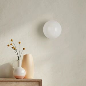 WOTTES Modern Wall Lamp Indoor Wall Sconce Lights Glass Globe Wall Light Fixtures Glossy White Ceiling Light 5W Warm Light G9 Ø15cm WOTTES Modern Wall Lamp Indoor Wall Sconce Lights Glass Globe Wall Light Fixtures Glossy White Ceiling Light 5W Warm Light G9 Ø15cm