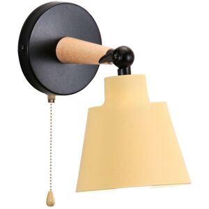 NORCKS Modern Wall Light E27 Minimalist Retro Wall Sconce Nordic Indoor Wall Lamp Yellow For Bedroom Office Corridor Hallway NORCKS Modern Wall Light E27 Minimalist Retro Wall Sconce Nordic Indoor Wall Lamp Yellow For Bedroom Office Corridor Hallway