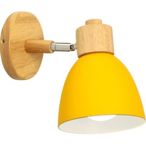 STOEX Modern Wall Light Wood Nordic Wall Sconce Yellow Retro Vintage Wall Lamp - Wall Light STOEX Modern Wall Light Wood Nordic Wall Sconce Yellow Retro Vintage Wall Lamp - Wall Light