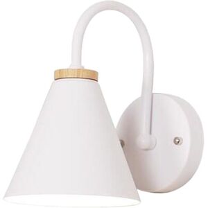 NORCKS Modern Wooden Wall Light E27 Retro Wall Sconce (White) Minimalist Nordic Wall Lights For Living Room Bedroom Study Porch Corridor NORCKS Modern Wooden Wall Light E27 Retro Wall Sconce (White) Minimalist Nordic Wall Lights For Living Room Bedroom Study Porch Corridor