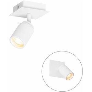QAZQA White Square Bathroom Spotlight - IP44 - Modern QAZQA White Square Bathroom Spotlight - IP44 - Modern