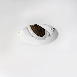 QAZQA Recessed Spotlight AR70 White - Modern - Alluminum - 12cm Deep QAZQA Recessed Spotlight AR70 White - Modern - Alluminum - 12cm Deep