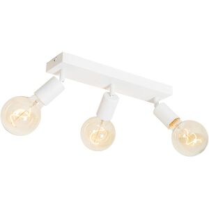 QAZQA Modern Spot White Rectangular 3-Light - Facil QAZQA Modern Spot White Rectangular 3-Light - Facil