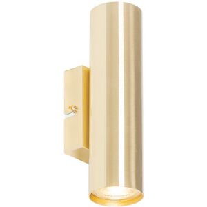QAZQA Modern Brass Wall Light - Jeana - Steel, Brass Finish - Wall Light QAZQA Modern Brass Wall Light - Jeana - Steel, Brass Finish - Wall Light