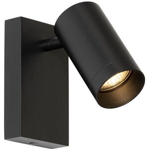 QAZQA Modern Wall Light Black Adjustable with Switch - Jeana Luxe QAZQA Modern Wall Light Black Adjustable with Switch - Jeana Luxe