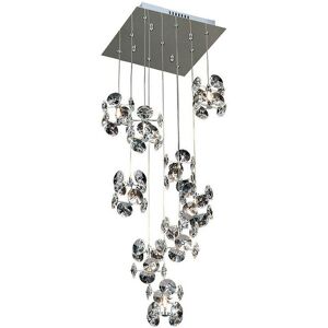 DIYAS Inspired Clearance - Nico Pendant 9 Light G4 Polished Chrome/Crystal, not led/cfl Compatible DIYAS Inspired Clearance - Nico Pendant 9 Light G4 Polished Chrome/Crystal, not led/cfl Compatible