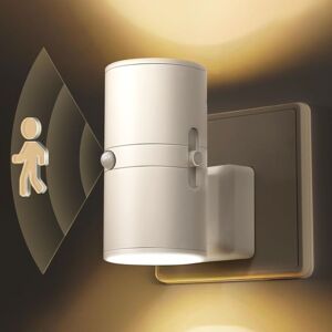 Ikodm - Night Light with Electric Socket, led Night Light with Motion Sensor, Adjustable 0-100LM, 3000K Warm White Baby Night Light, Children's Night Ikodm - Night Light with Electric Socket, led Night Light with Motion Sensor, Adjustable 0-100LM, 3000K Warm White Baby Night Light, Children's Night