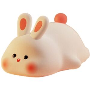 Tlily - Night Light,Cute Silicone Lamp, Dimmable Light Up Bunny, Lamp,Rechargeable Bunny Nightlight, Bedside Lamp Tlily - Night Light,Cute Silicone Lamp, Dimmable Light Up Bunny, Lamp,Rechargeable Bunny Nightlight, Bedside Lamp