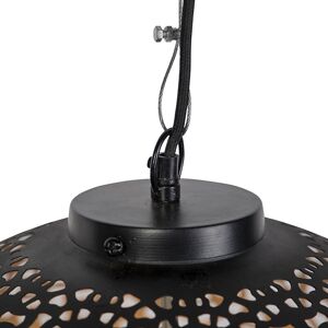 Qazqa - Oriental Pendant Lamp - Black and Gold - 45cm - Pendant Lamp Qazqa - Oriental Pendant Lamp - Black and Gold - 45cm - Pendant Lamp